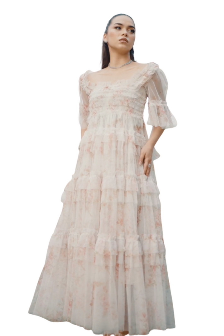Printed Chiffon Summer Dress