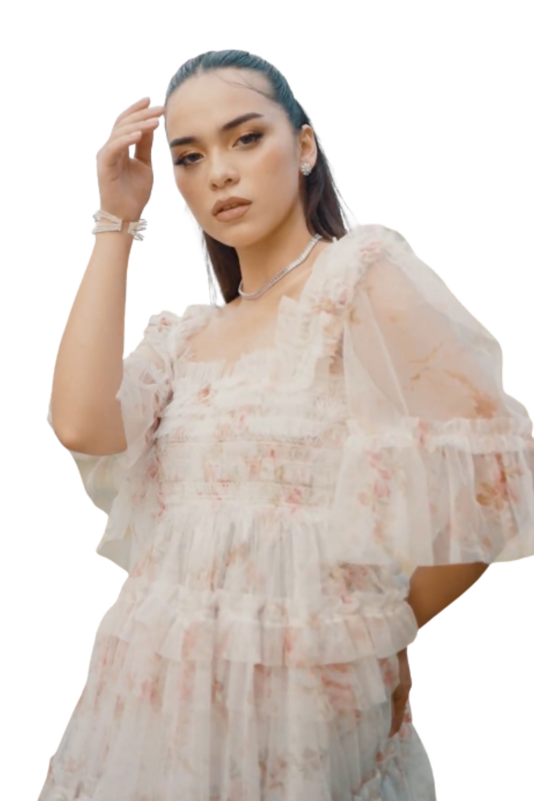 Printed Chiffon Summer Dress