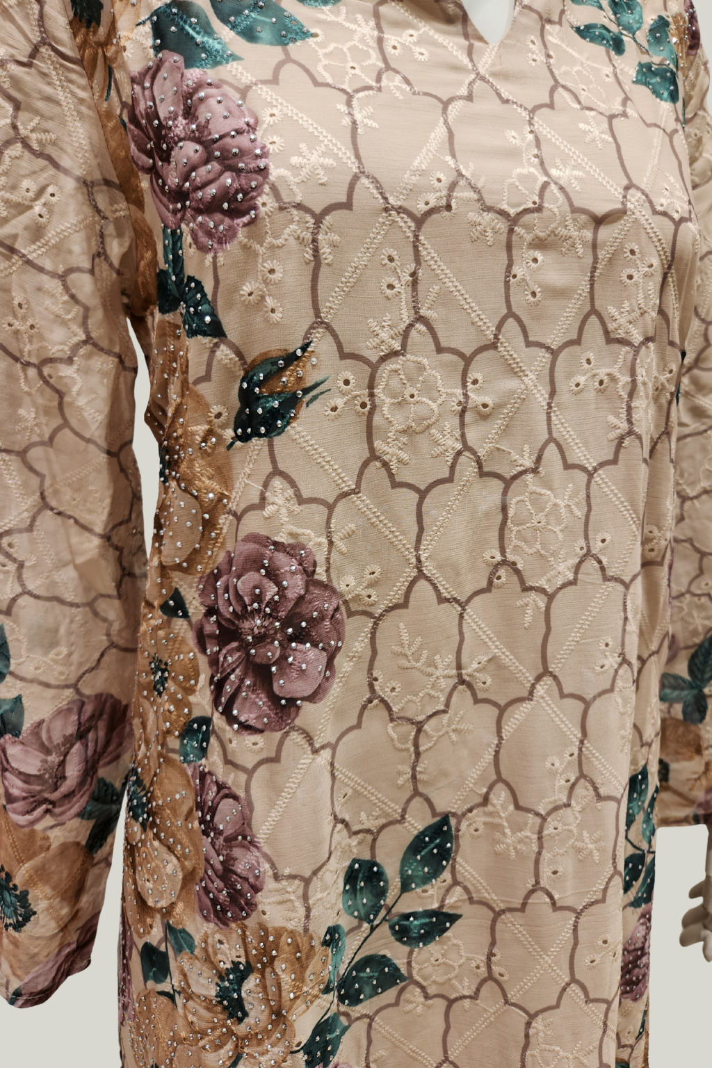 Floral Crystal Crepe Darat – Modest Elegance