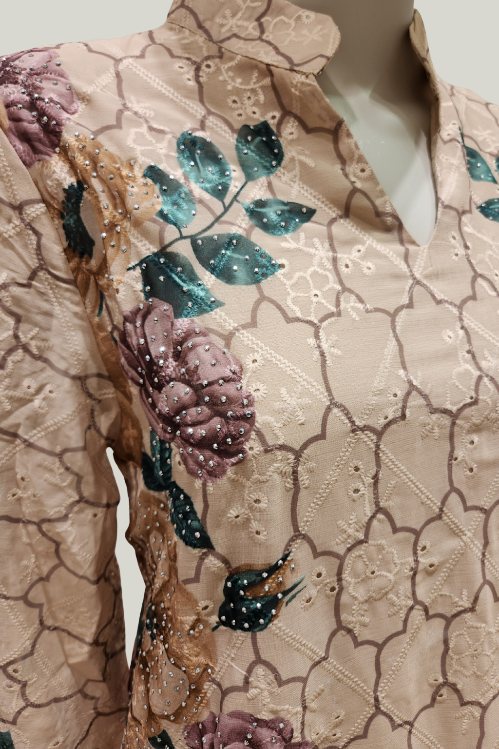 Floral Crystal Crepe Darat – Modest Elegance