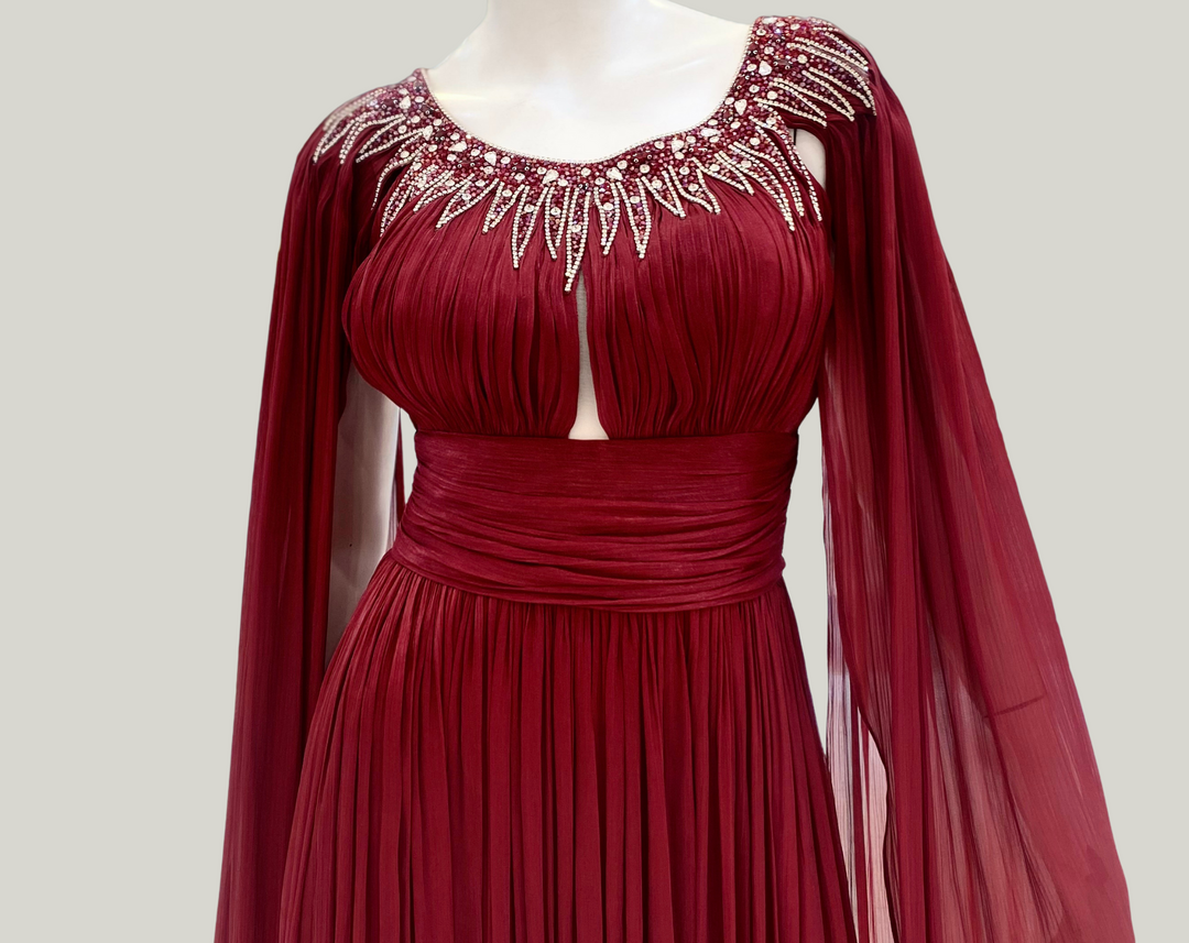 Organza Cape Dress