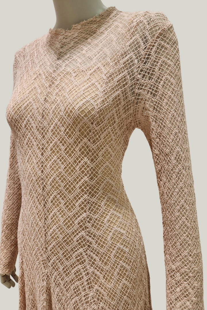Textured Dantel Maxi Dress