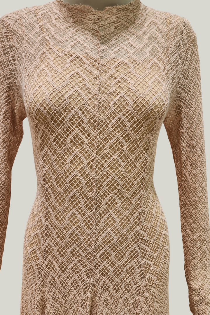 Textured Dantel Maxi Dress