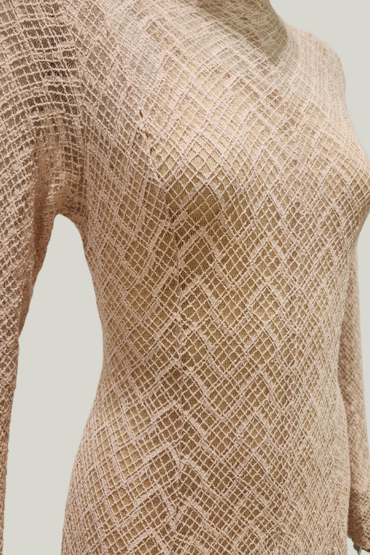 Textured Dantel Maxi Dress