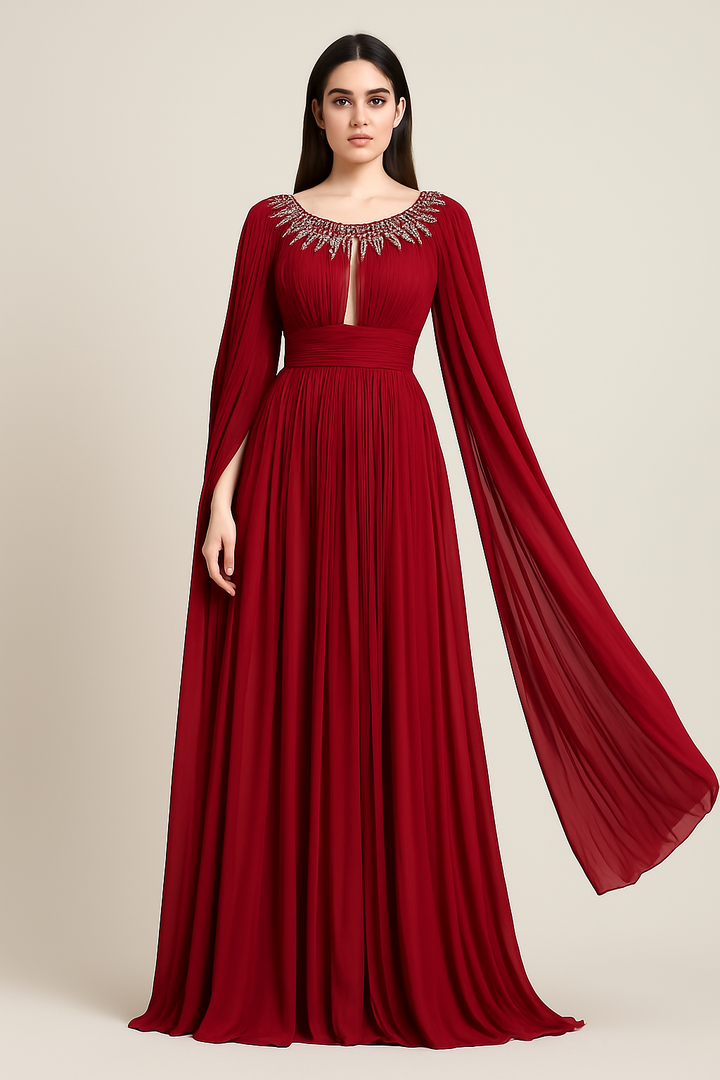 Organza Cape Dress