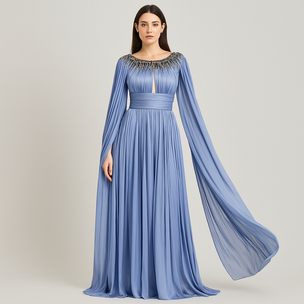Organza Cape Dress
