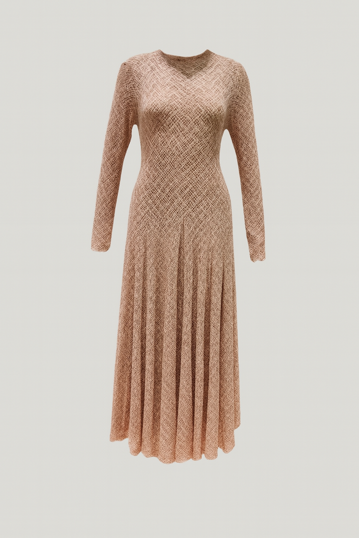 Textured Dantel Maxi Dress