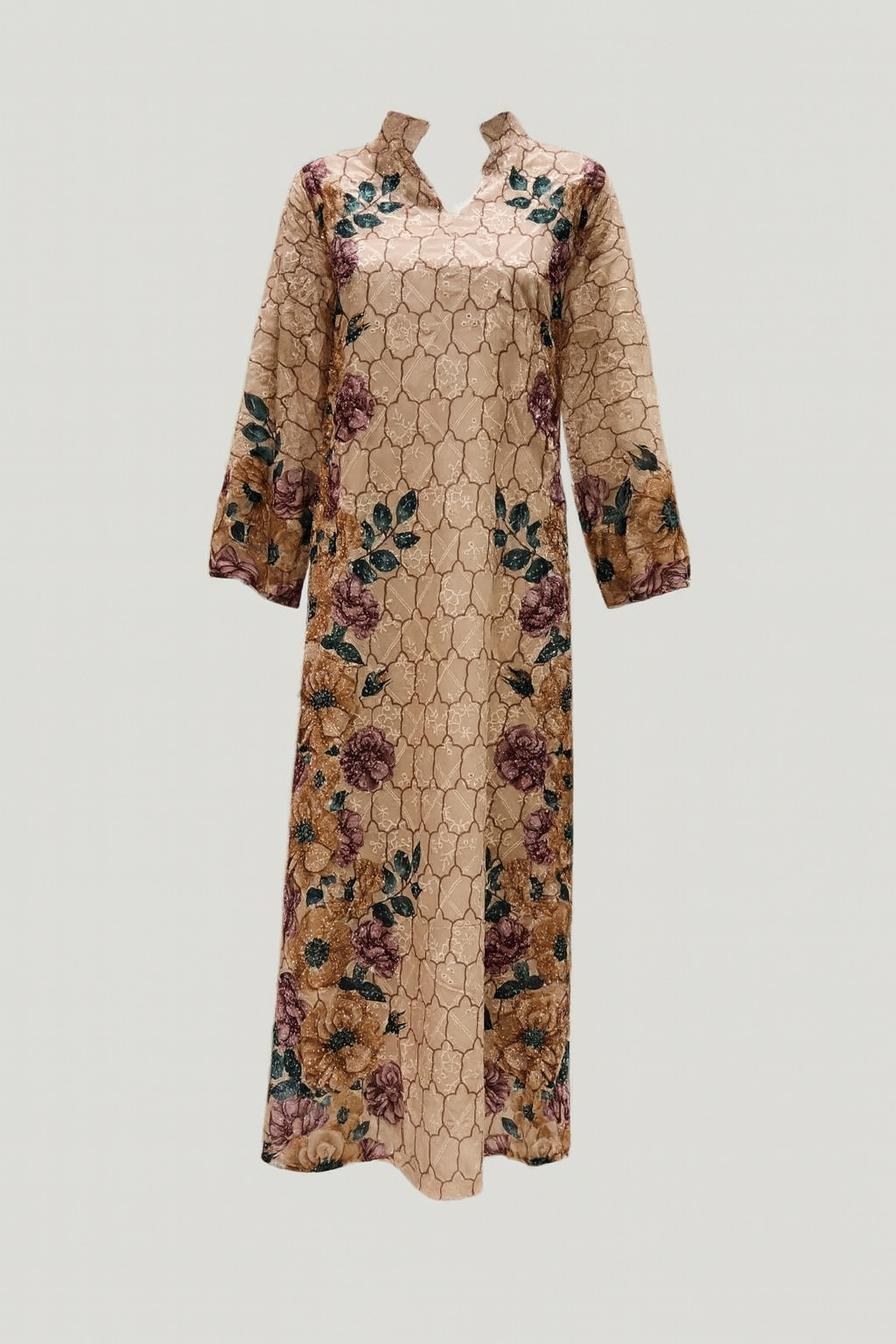 Floral Crystal Crepe Darat – Modest Elegance